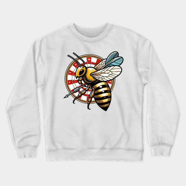 Darts bee Crewneck Sweatshirt by Japanese Fever